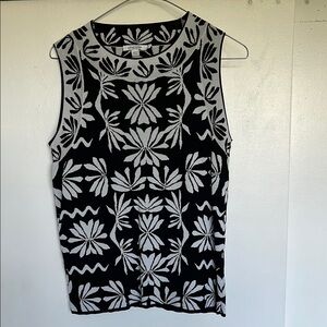 Chico's Jacquard Sleeveless Pullover Top